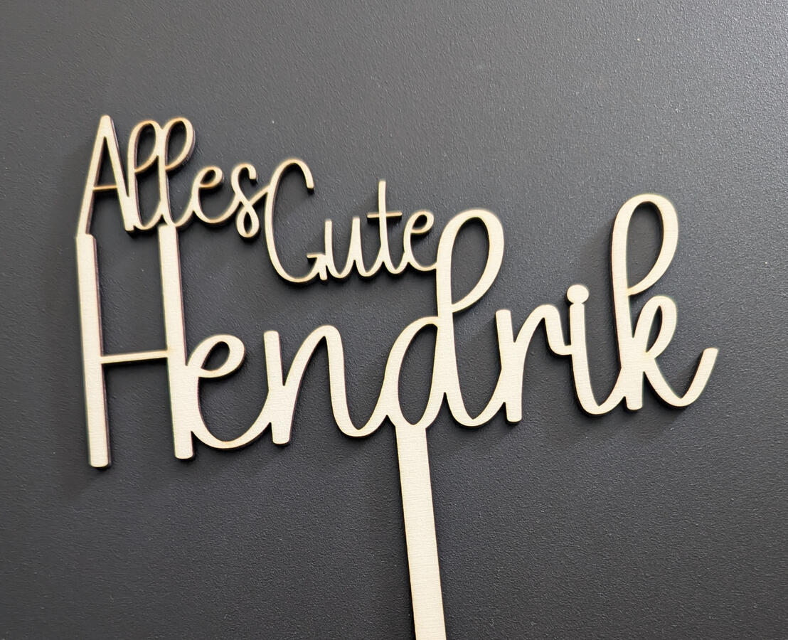 Cake Topper Alles Gute